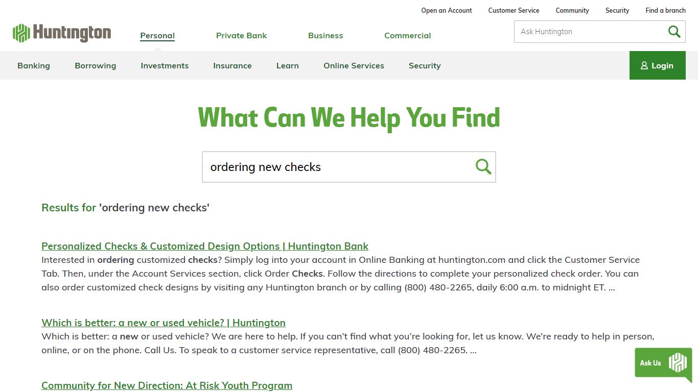 Search | Huntington Bank