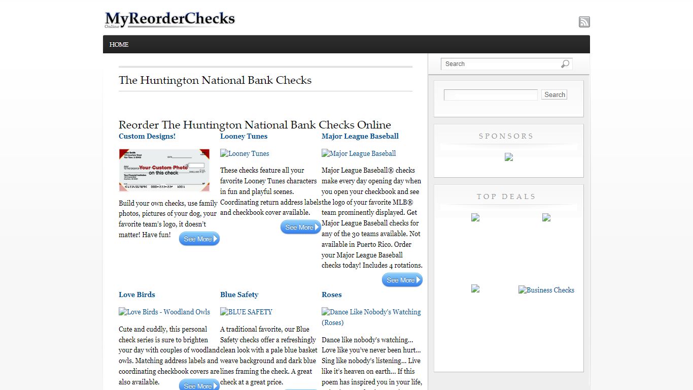 The Huntington National Bank Checks - My Reorder Checks
